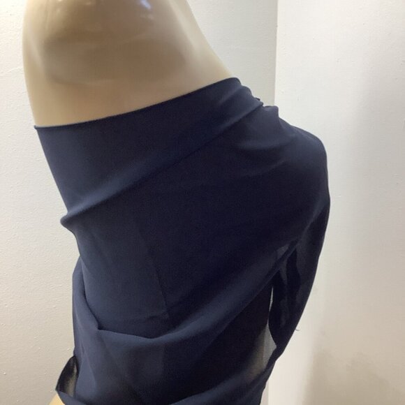 Zuliana Dark Blue Sheer Top/Short Sarong. New With Tags - Picture 3 of 4